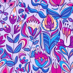 Seamless texture with flowers N85