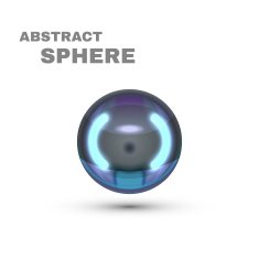 Abstract Sphere Dark Pearl Vector