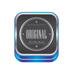 vintage sticker label N205