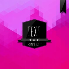 Labels geometric background made of triangles N6