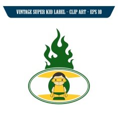 vintage sticker label N208