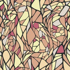 Seamless pattern with colorful hand drawn abstract geometric orn N2