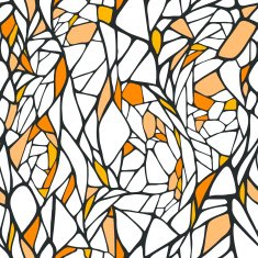Seamless pattern with bright colorful hand drawn abstract geomet N2