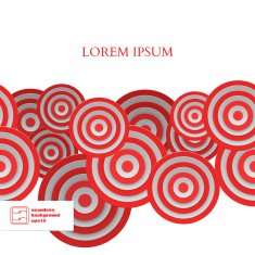 Abstract Seamless Circles Pattern Vector N7