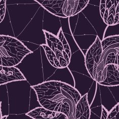 Flower lacy seamless background N14