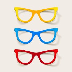 realistic design element glasses N23