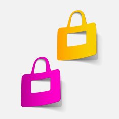 realistic design element bag N14