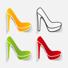 realistic design element shoe N17