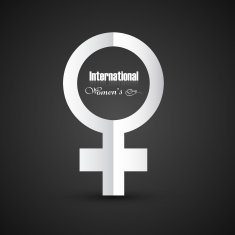 vector design for women's day element colorful background