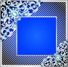 background frame with jewels of ornaments N2