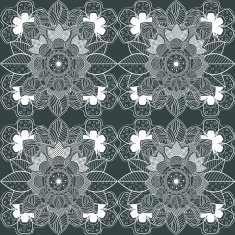 lace Decorative Floral Ornamental Seamless Pattern