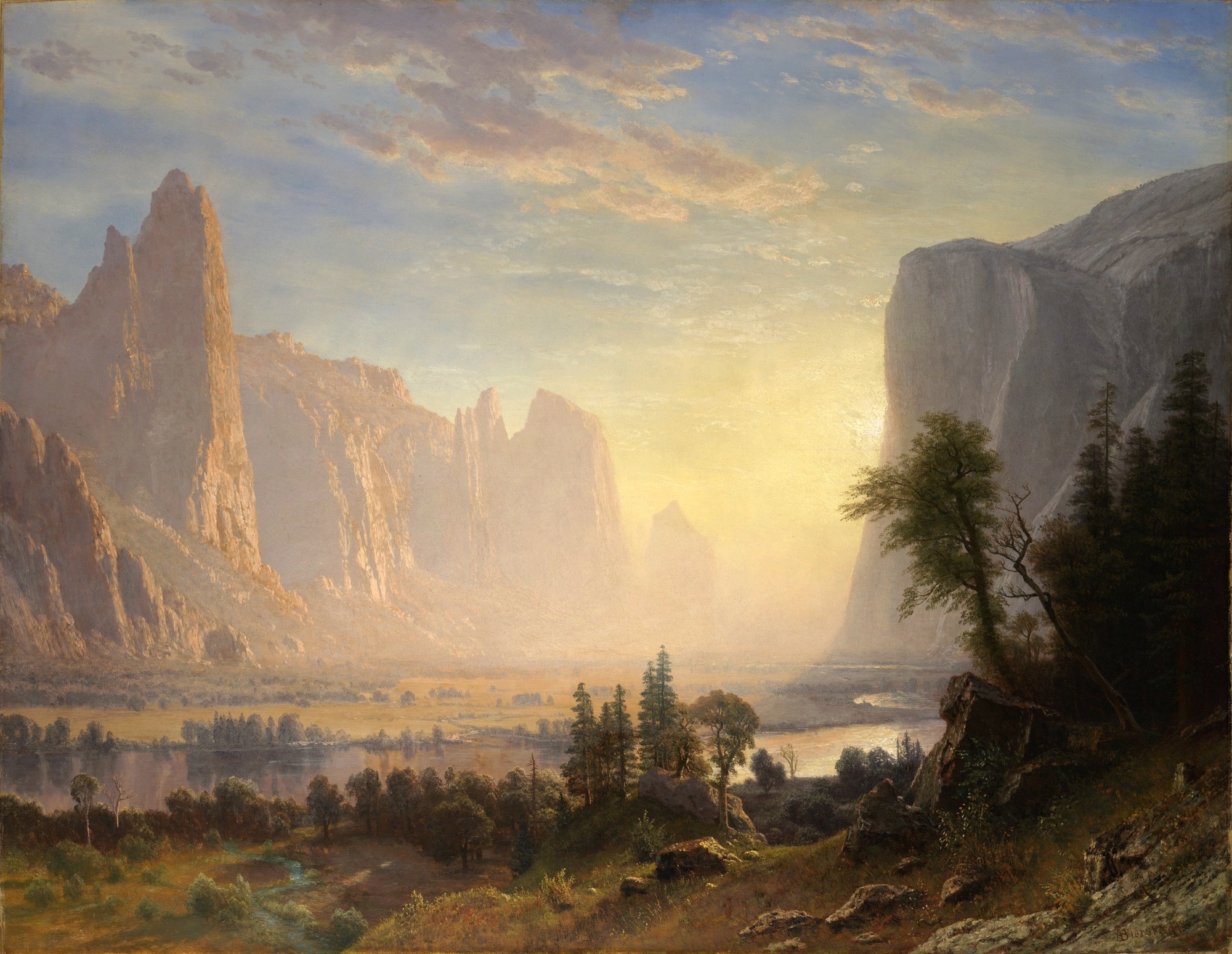 Albert bierstadt landscape drawing free image download