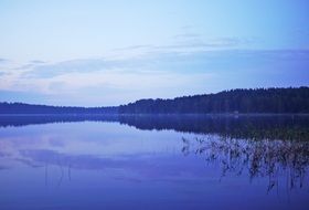 blue lake landscape