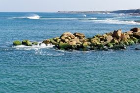 sea rocks waves landscape