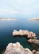 cliffs on the coast in croatia