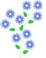 delicate and beautiful flower dawing