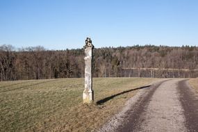 border post on the road