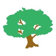 painted green oak