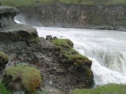 landscape of iceland waterfall in nature