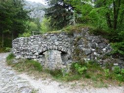 historically ruins of a lime kiln