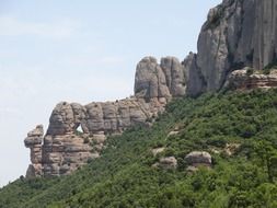 Landscape of montserrat mountain