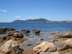 Landscape with the rocks in Ibiza
