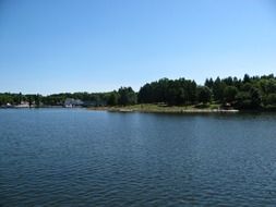 summer lake in Brno