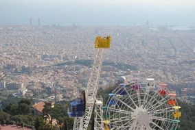 barcelona view tibidabo