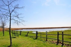 extraordinarily beautiful lake landscape