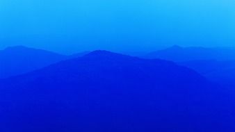blue picture of high hills