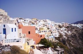 the coast of Greece Santorini