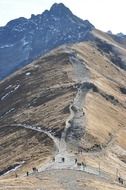 panorama of the mountain peak kasprowy wierch