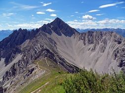 Landscape of mountains in Austria