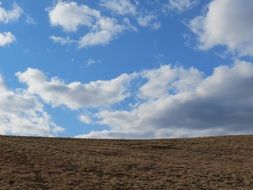 arable field on a clear day