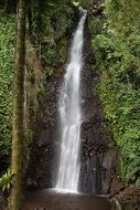 highest waterfall in the background of the picturesque landscape