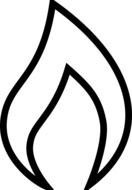 fire black symbols drawing