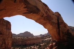 sandy red arch in Utah