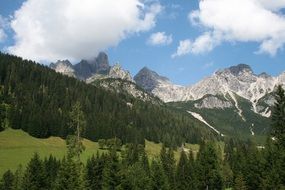landscape of the majestic Austrian mountains