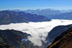 mountain fog switzerland