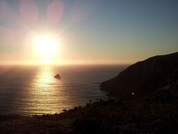 fisterra sunset galicia moon