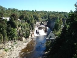 Landscape of the water reservoir in wildererness