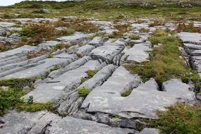 karst landscape of burren in ireland