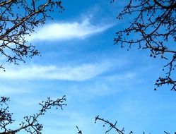 Cloudscape with blue sky