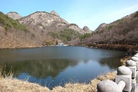 Landscape with the mountains in Korea