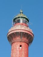 lighthouse tower against the blue sky