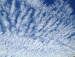 soft clouds in the blue sky