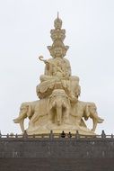 massive statue of samantabhadra