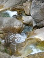 Beautiful and colorful landscape with water cascades