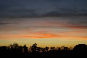 magnificent sunset landscape