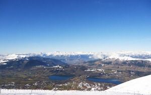 panorama of the resort of alpe du grand serre